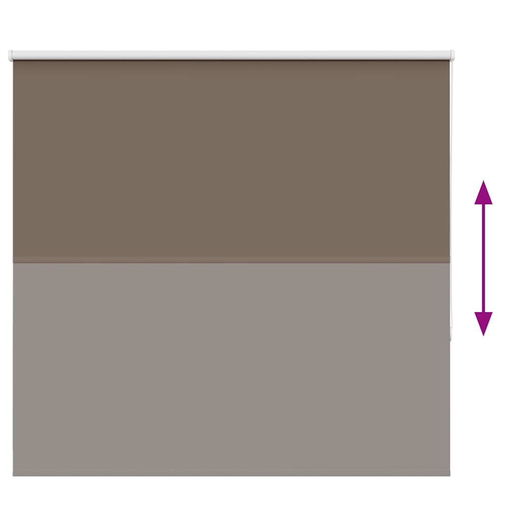 vidaXL Store occultant marron café 150x130cm Largeur de tissu 146,6 cm
