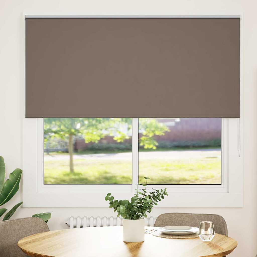 vidaXL Store occultant marron café 150x130cm Largeur de tissu 146,6 cm