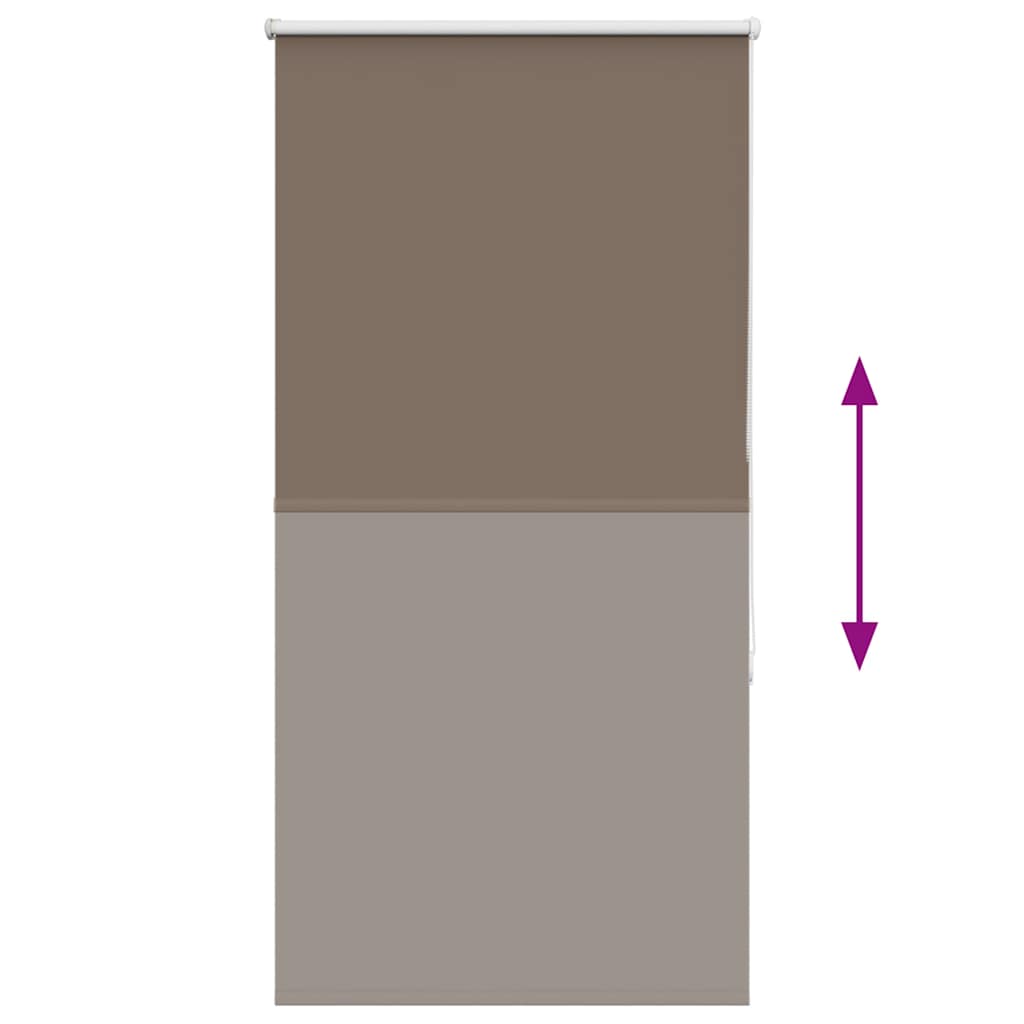 vidaXL Store occultant marron café 80x150cm Largeur de tissu 75,7 cm