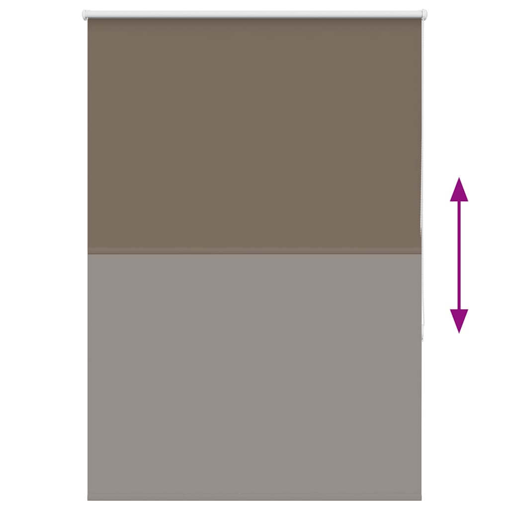 vidaXL Verdunkelungsrollo Kaffeebraun 95x150cm Stoffbreite 90,7 cm