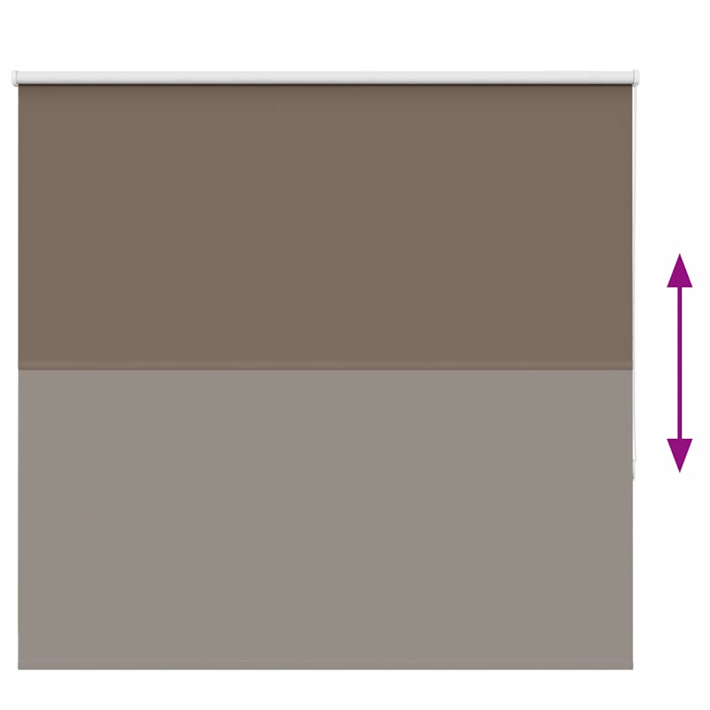 vidaXL Store occultant marron café 160x150 cm Largeur du tissu 156,6 cm