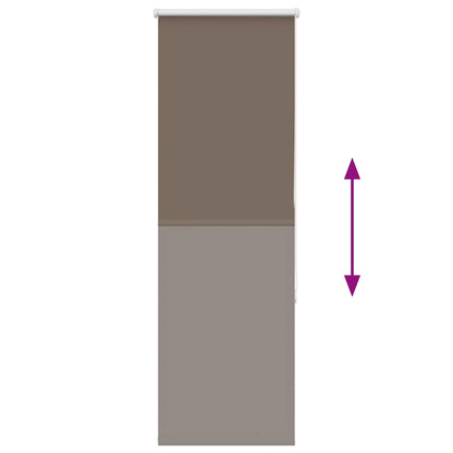 vidaXL Store occultant marron café 45x175cm Largeur du tissu 40,7 cm