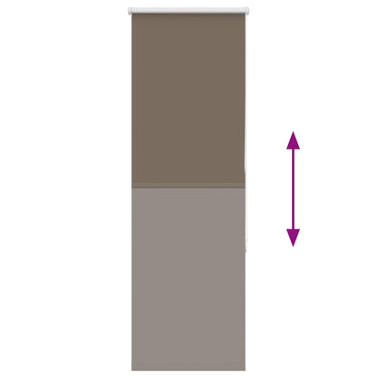 vidaXL Verdunkelungsrollo Kaffeebraun 50x175cm Stoffbreite 45,7 cm