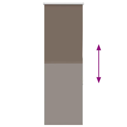 vidaXL Verdunkelungsrollo Kaffeebraun 60x175cm Stoffbreite 55,7 cm