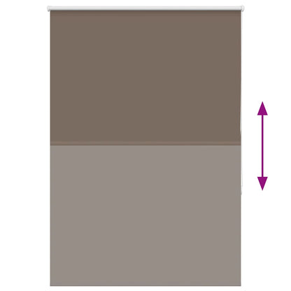 vidaXL Verdunkelungsrollo Kaffeebraun 115x175 cm Stoffbreite 110,7 cm