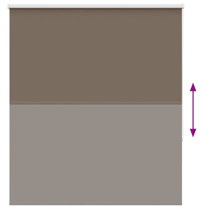 vidaXL Verdunkelungsrollo Kaffeebraun 130x175 cm Stoffbreite 126,6 cm