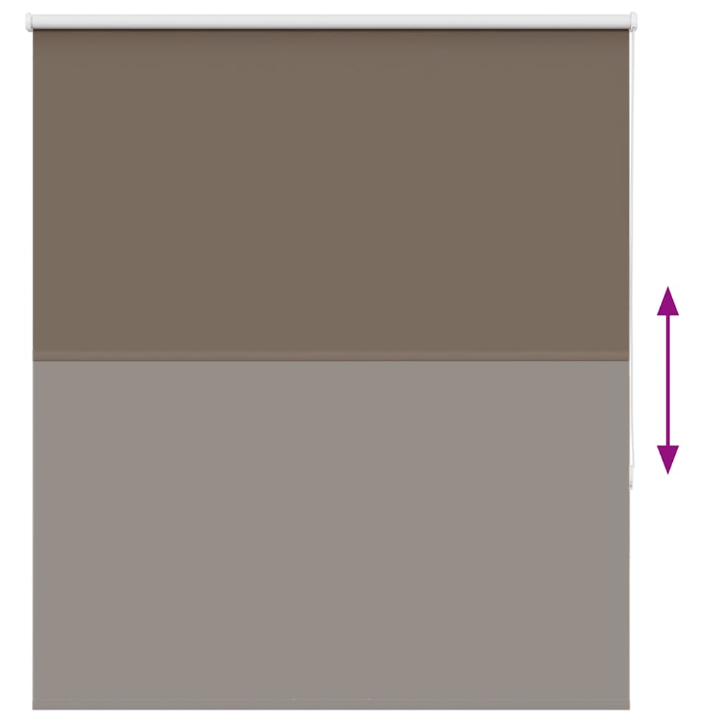 vidaXL Store occultant Marron café 140x175 cm Largeur du tissu 136,6 cm