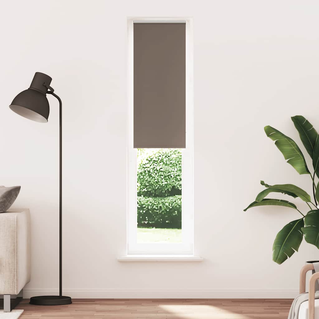 vidaXL Verdunkelungsrollo Kaffeebraun 50x210cm Stoffbreite 45,7 cm