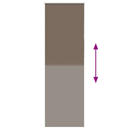 vidaXL Verdunkelungsrollo Kaffeebraun 65x210cm Stoffbreite 60,7 cm