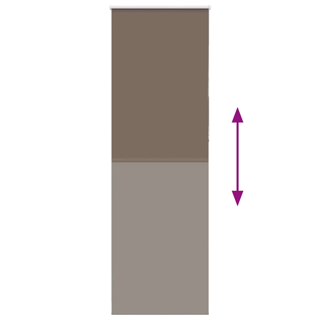 vidaXL Store occultant marron café 75x210cm largeur du tissu 70,7 cm