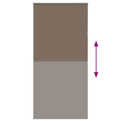 vidaXL Verdunkelungsrollo Kaffeebraun 90x210cm Stoffbreite 85,7 cm