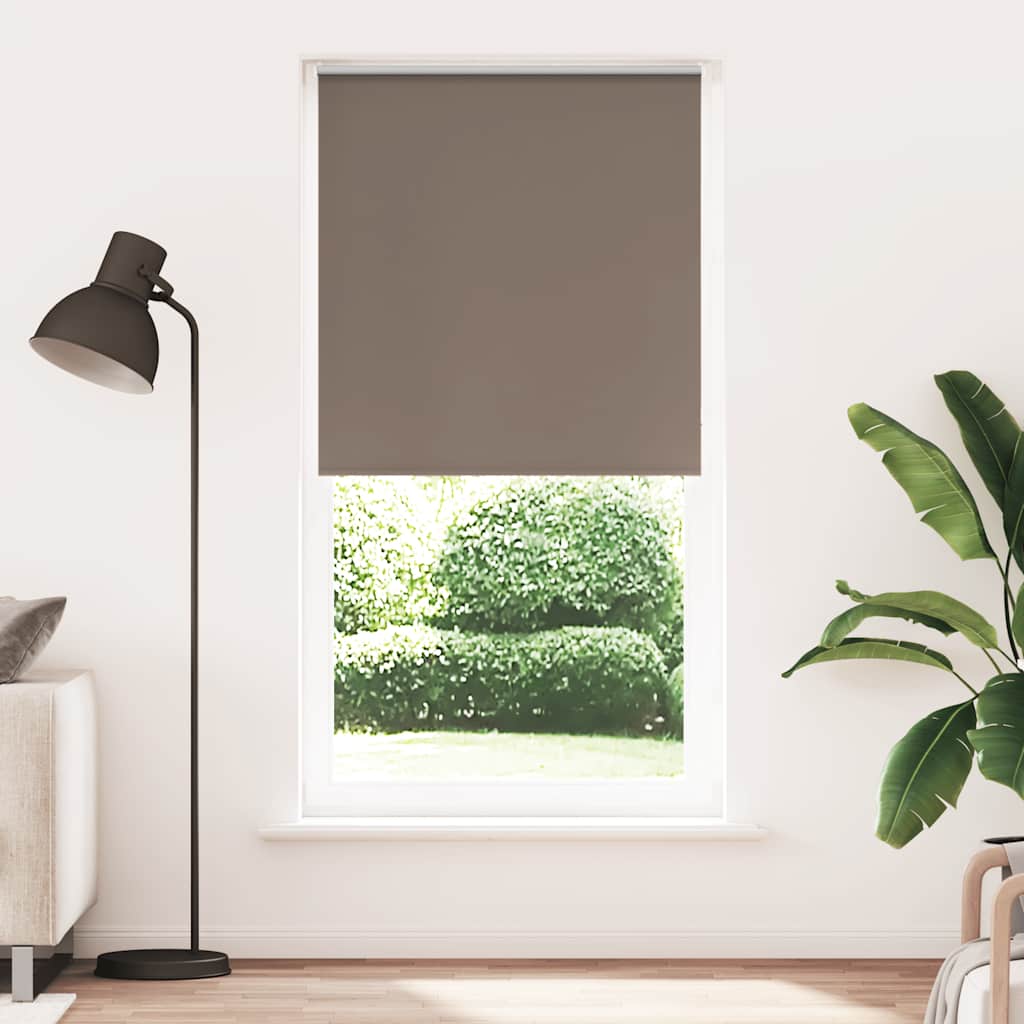 vidaXL Verdunkelungsrollo Kaffeebraun 90x210cm Stoffbreite 85,7 cm