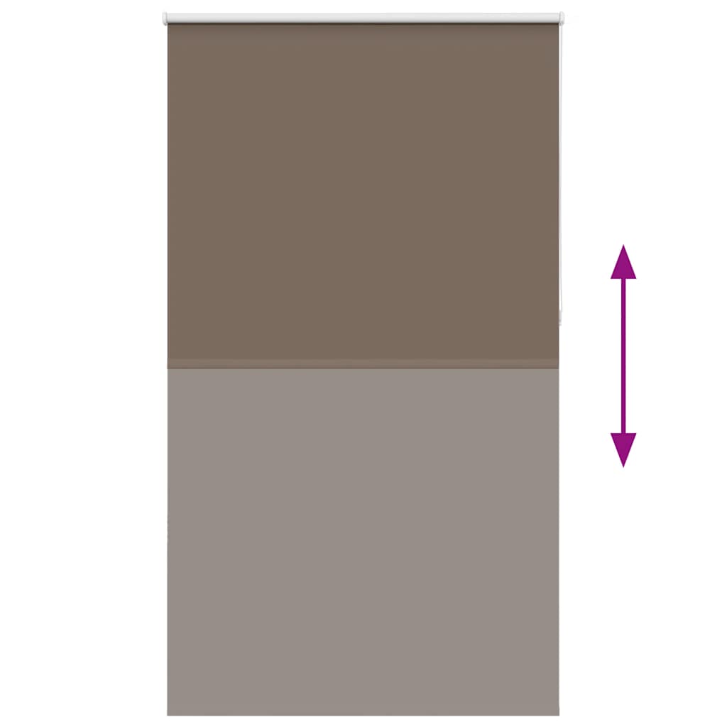 vidaXL Verdunkelungsrollo Kaffeebraun 125x210 cm Stoffbreite 121,6 cm