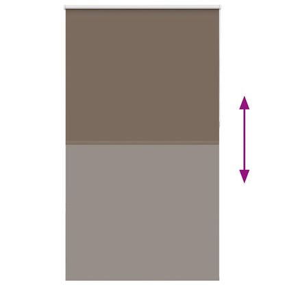 vidaXL Verdunkelungsrollo Kaffeebraun 125x210 cm Stoffbreite 121,6 cm