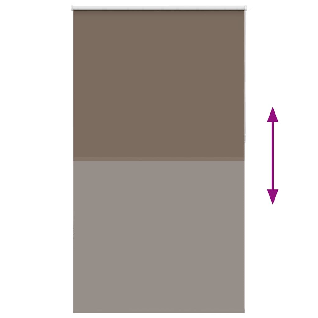vidaXL Verdunkelungsrollo Kaffeebraun 135x210 cm Stoffbreite 131,6 cm