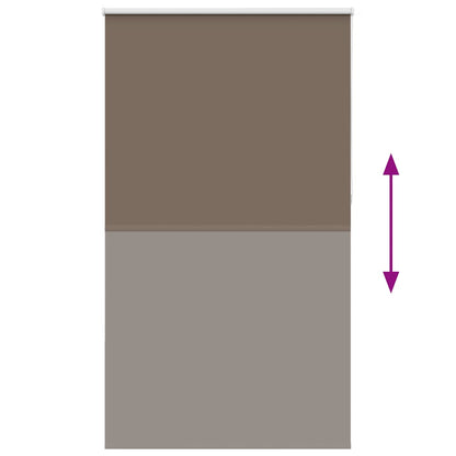 vidaXL Verdunkelungsrollo Kaffeebraun 135x210 cm Stoffbreite 131,6 cm