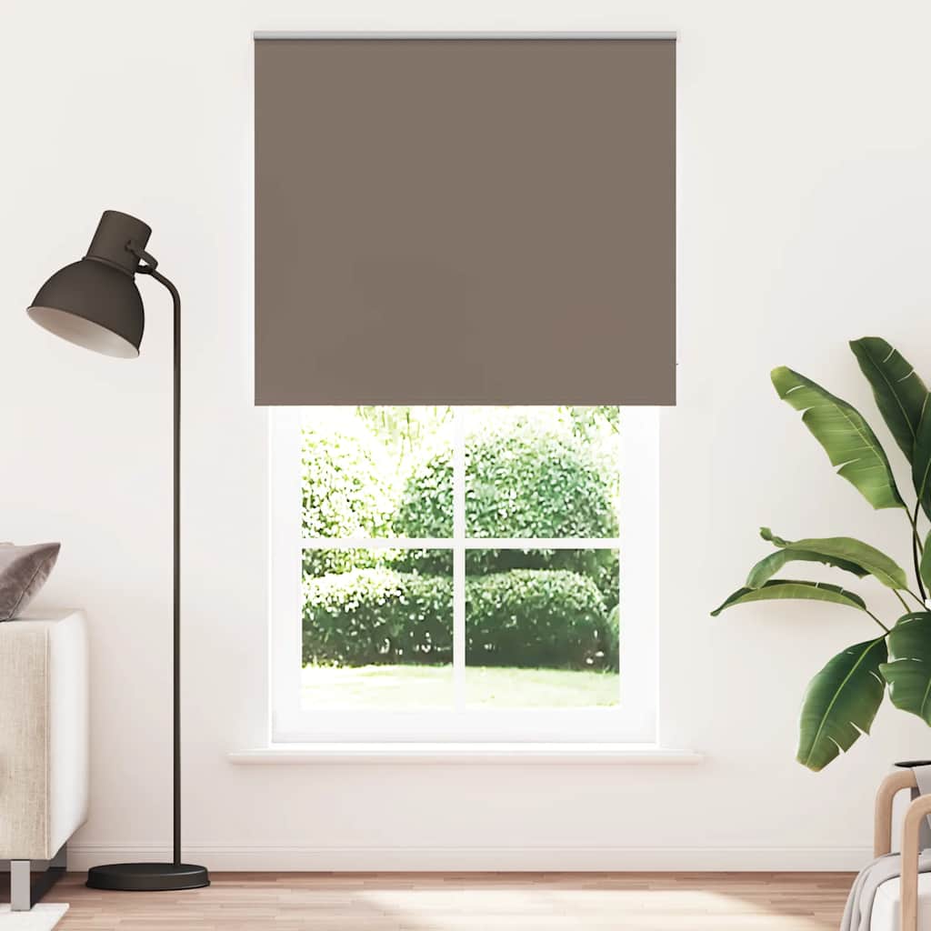 vidaXL Verdunkelungsrollo Kaffeebraun 135x210 cm Stoffbreite 131,6 cm