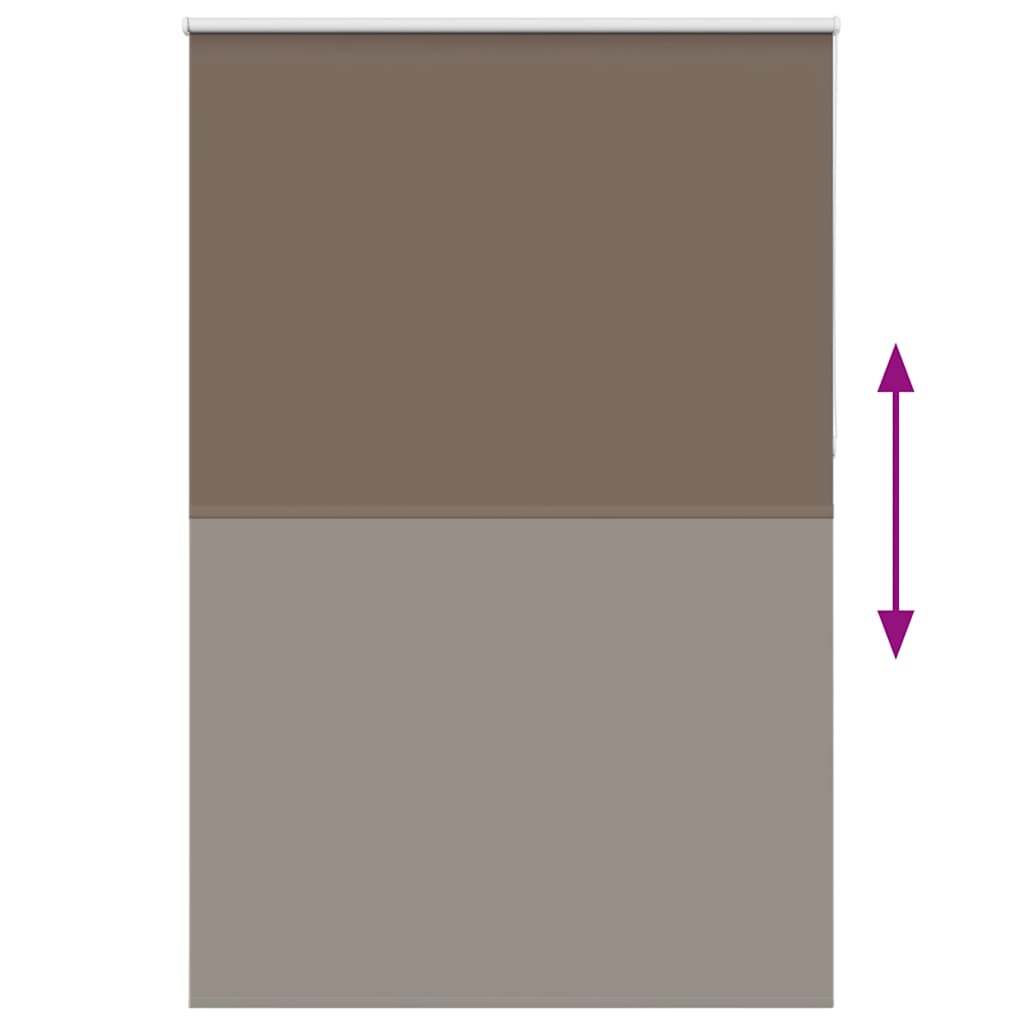 vidaXL Verdunkelungsrollo Kaffeebraun 155x210 cm Stoffbreite 151,6 cm