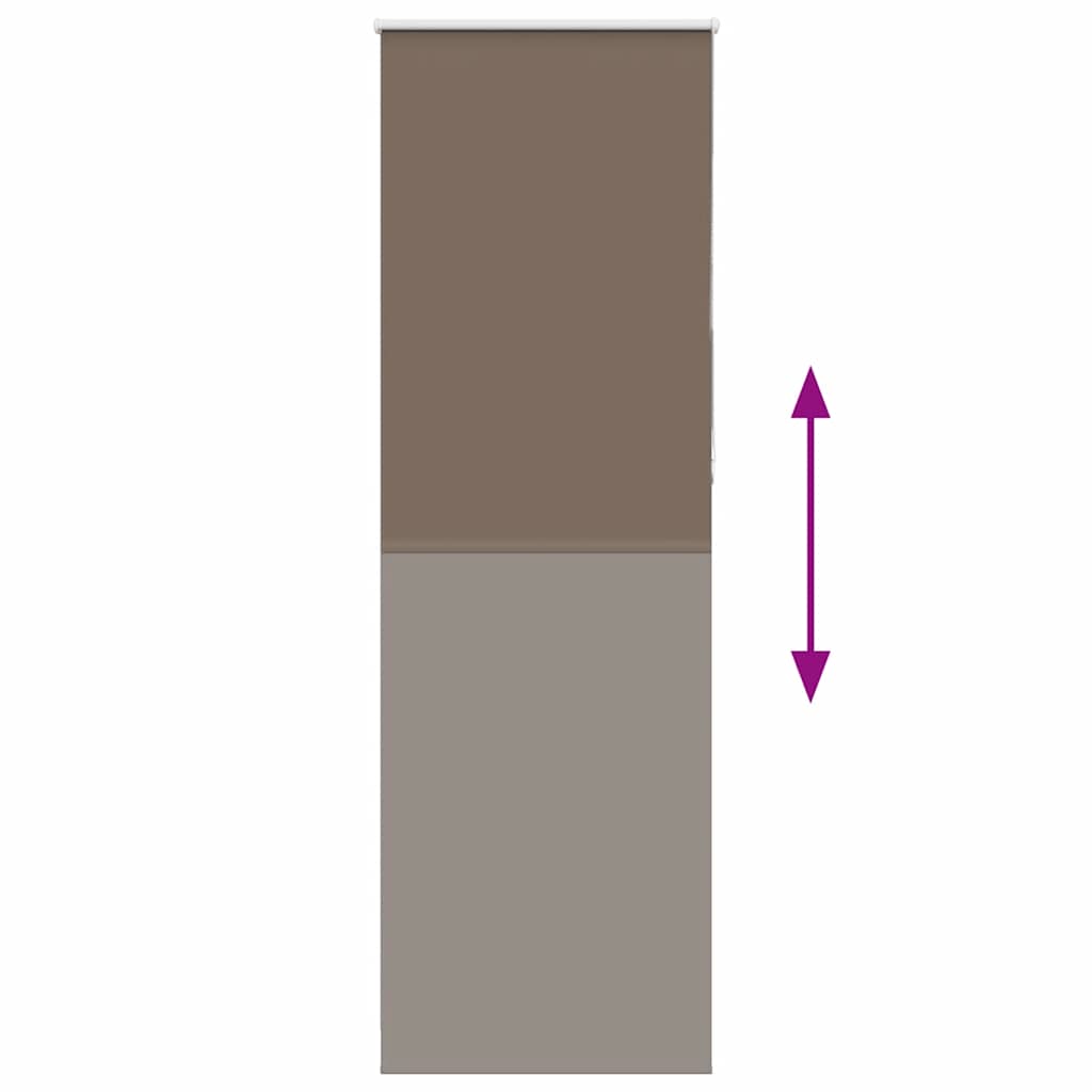 vidaXL Verdunkelungsrollo Kaffeebraun 70x230 cm Stoffbreite 65,7 cm