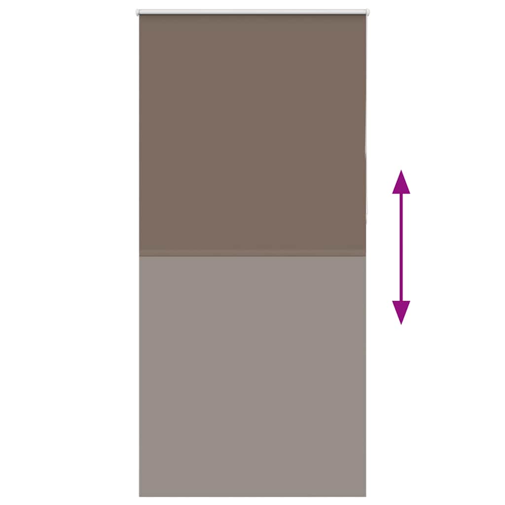 vidaXL Store enrouleur occultant marron café 90x230 cm Largeur du tissu 85,7 cm