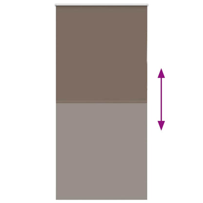 vidaXL Store enrouleur occultant marron café 90x230 cm Largeur du tissu 85,7 cm