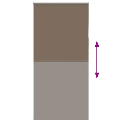 vidaXL Verdunkelungsrollo Kaffeebraun 115x230 cm Stoffbreite 110,7 cm