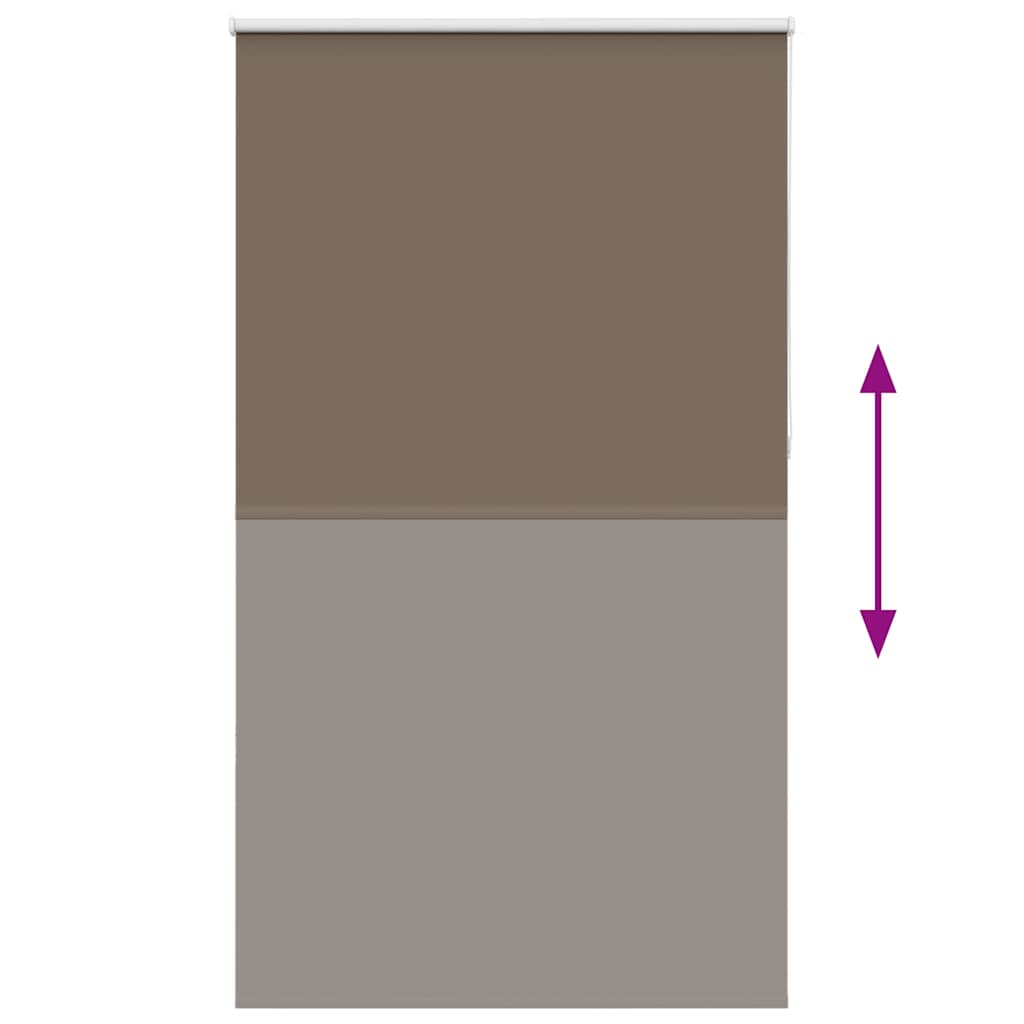 vidaXL Store occultant marron café 125x230 cm Largeur du tissu 121,6 cm