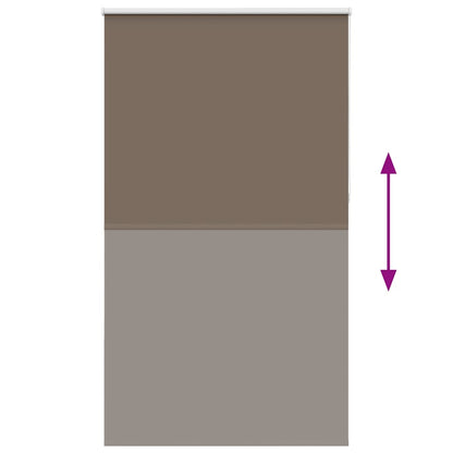vidaXL Store occultant marron café 125x230 cm Largeur du tissu 121,6 cm