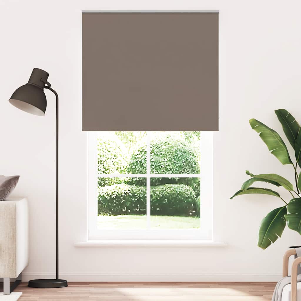 vidaXL Store occultant marron café 125x230 cm Largeur du tissu 121,6 cm
