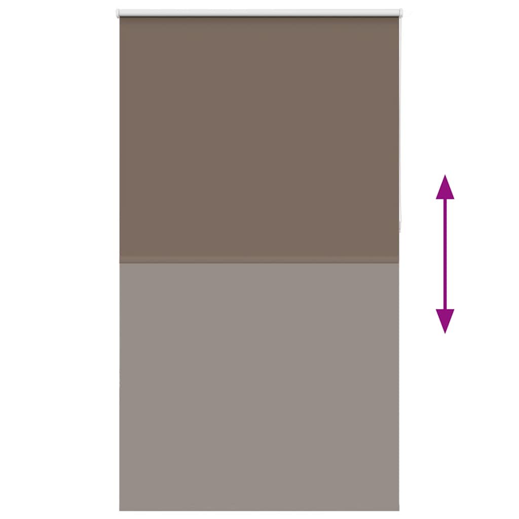 vidaXL Store occultant marron café 135x230 cm Largeur du tissu 131,6 cm