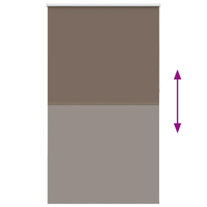 vidaXL Store occultant marron café 135x230 cm Largeur du tissu 131,6 cm