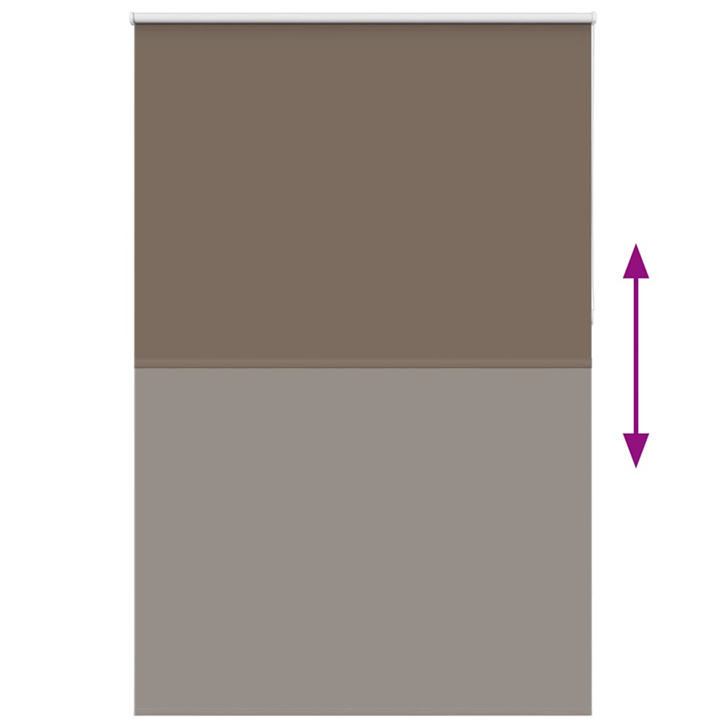 vidaXL Verdunkelungsrollo Kaffeebraun 155x230cm Stoffbreite 151,6cm