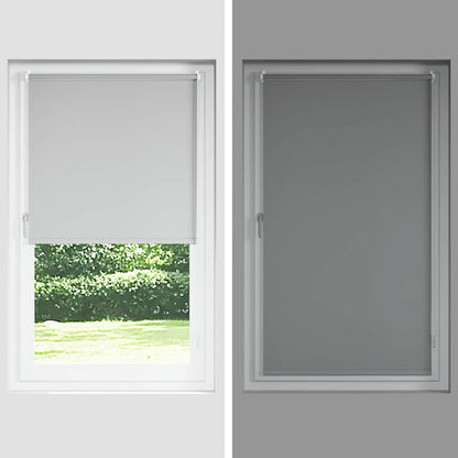 vidaXL Store occultant gris 45x130 cm Largeur du tissu 40,7 cm Polyester