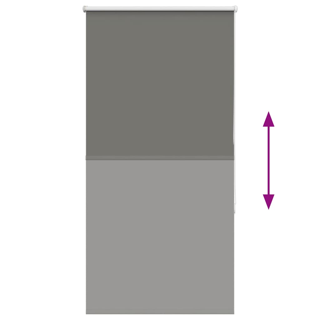 vidaXL Store occultant gris 80x130 cm Largeur du tissu 75,7 cm Polyester