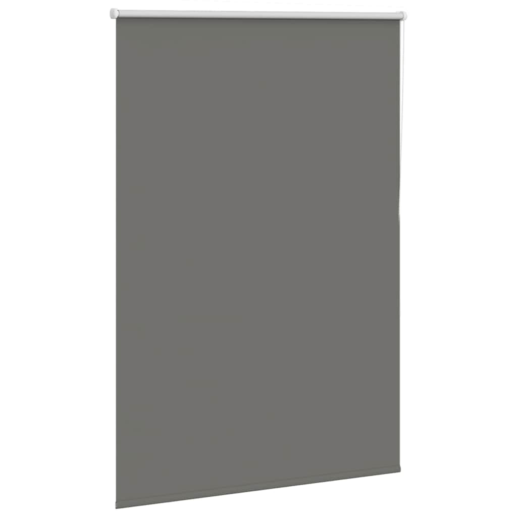 vidaXL Store Enrouleur Occultant Gris 90x130 cm Largeur du Tissu 85,7 cm Polyester