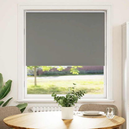 vidaXL Store Enrouleur Occultant Gris 90x130 cm Largeur du Tissu 85,7 cm Polyester
