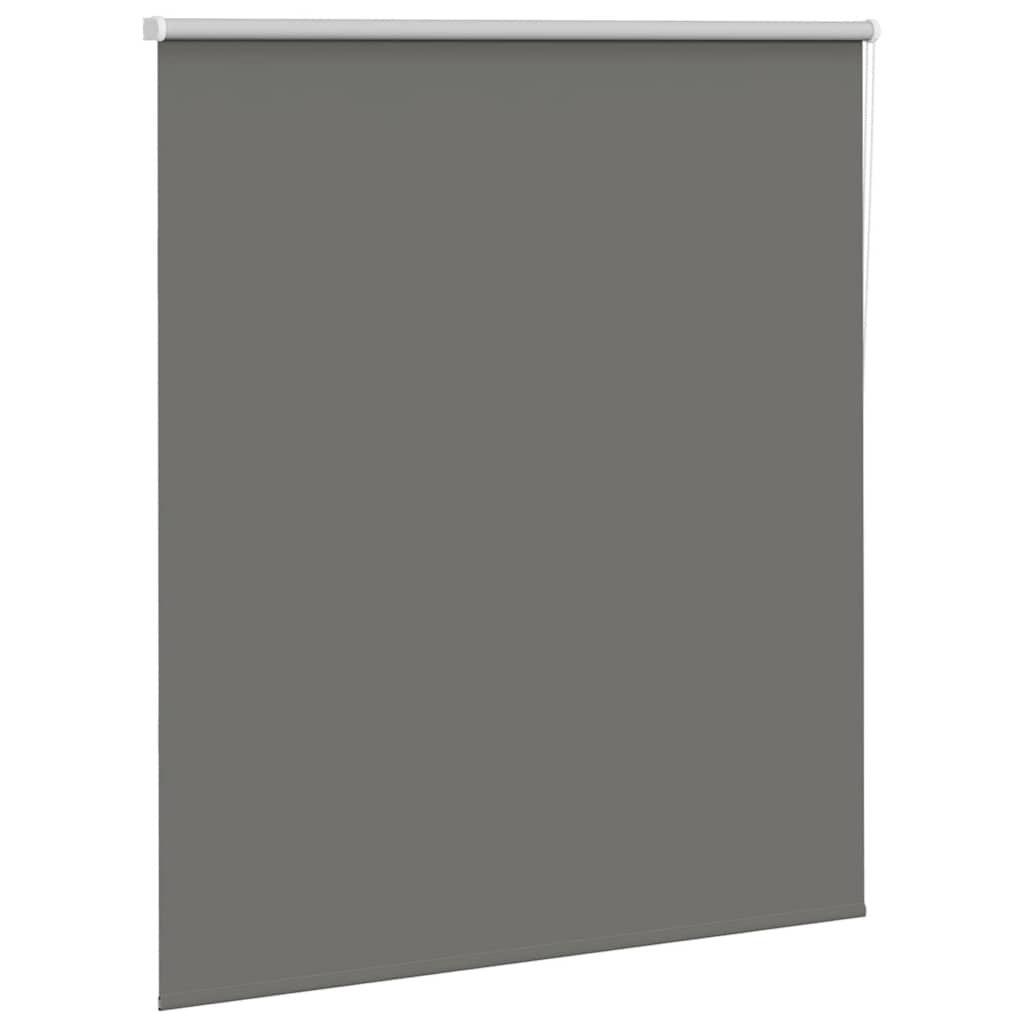 vidaXL Verdunkelungsrollo Grau 125x130cm Stoffbreite 121,6cm Polyester