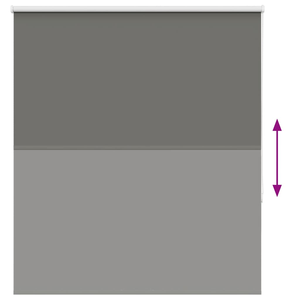 vidaXL Verdunkelungsrollo Grau 125x130cm Stoffbreite 121,6cm Polyester