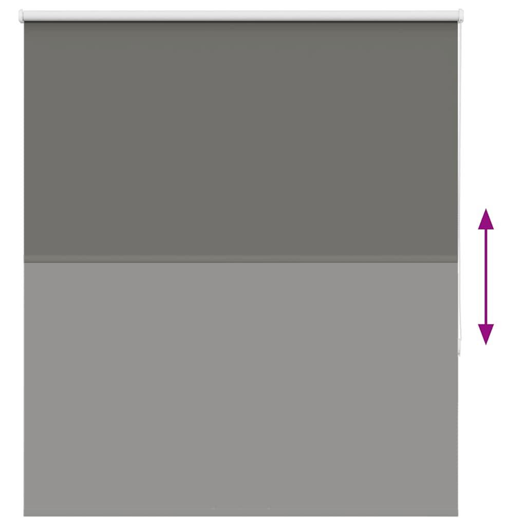 vidaXL Verdunkelungsrollo Grau 135x130cm Stoffbreite 131,6cm Polyester