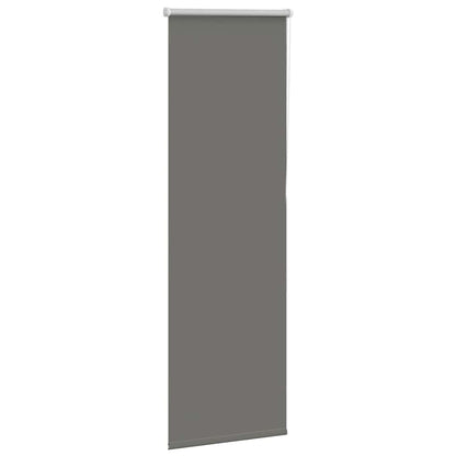 vidaXL Verdunkelungsrollo Grau 55x150 cm Stoffbreite 50,7 cm Polyester