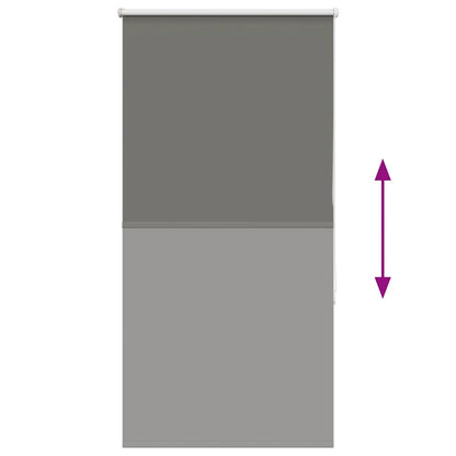 vidaXL Store occultant gris 75x150 cm Largeur du tissu 70,7 cm Polyester
