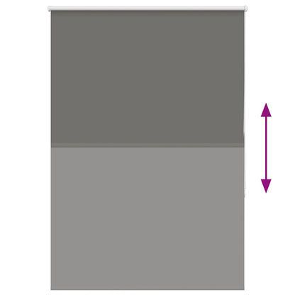 vidaXL Verdunkelungsrollo Grau 110x150cm Stoffbreite 105,7cm Polyester