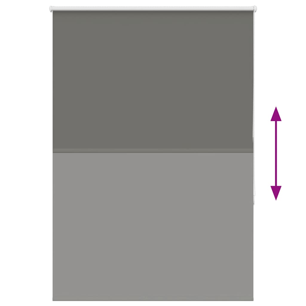vidaXL Verdunkelungsrollo Grau 115x150cm Stoffbreite 110,7cm Polyester
