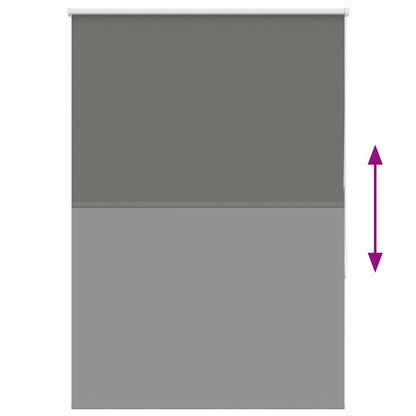 vidaXL Verdunkelungsrollo Grau 115x150cm Stoffbreite 110,7cm Polyester