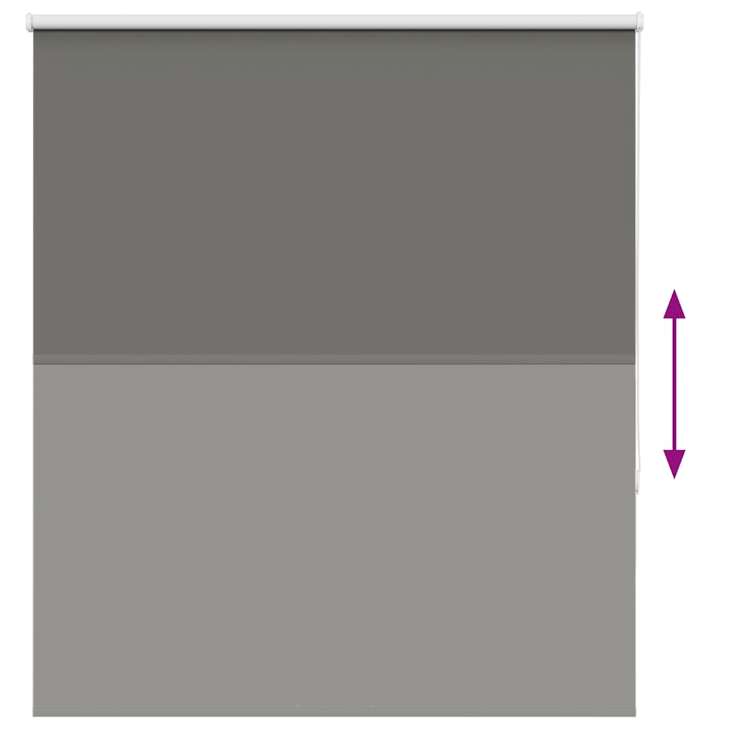 vidaXL Store Enrouleur Occultant Gris 120x150cm Largeur de tissu 116,6cm Polyester