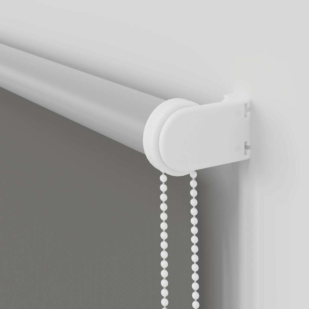 vidaXL Verdunkelungsrollo Grau 140x150cm Stoffbreite 136,6cm Polyester