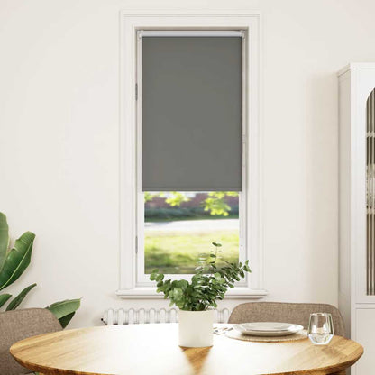 vidaXL Verdunkelungsrollo Grau 45x175 cm Stoffbreite 40,7 cm Polyester