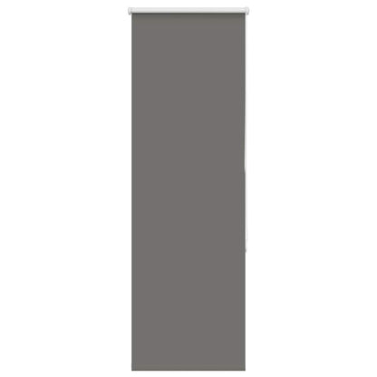 vidaXL Verdunkelungsrollo Grau 50x175 cm Stoffbreite 45,7 cm Polyester