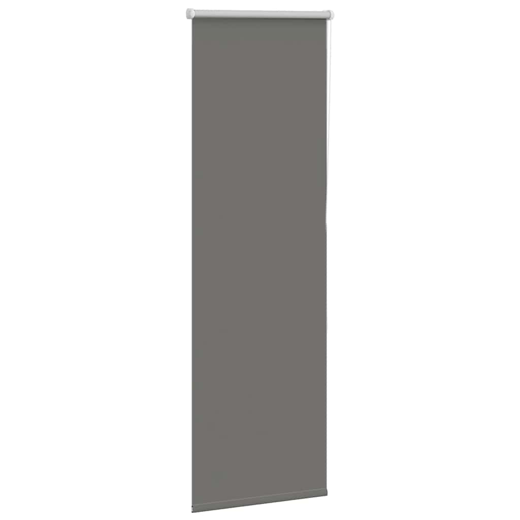 vidaXL Verdunkelungsrollo Grau 50x175 cm Stoffbreite 45,7 cm Polyester