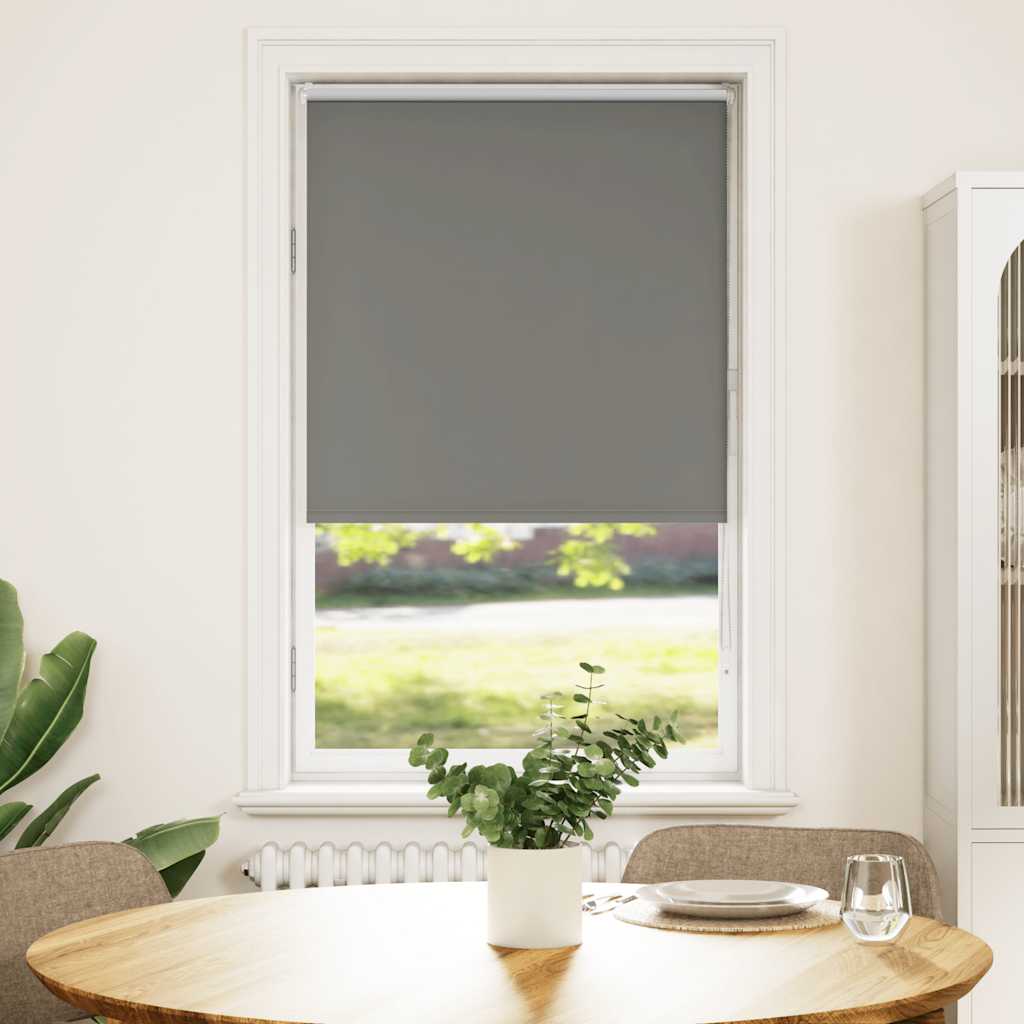 vidaXL Verdunkelungsrollo Grau 70x175 cm Stoffbreite 65,7 cm Polyester